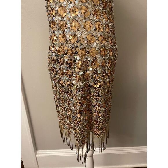 Free People - Love Strong Multicolor Sequin Fringe Beaded Com size L - Picture 7 of 16